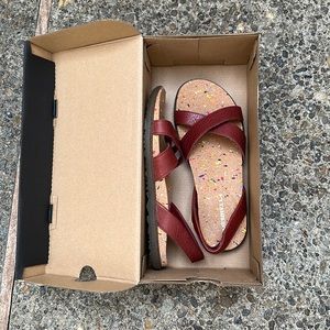 Merrill Napa Sling Merlot sandals size 7